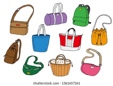 Various bags (color)