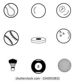 Various Ball Design Vector Design