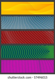 various banner background illustrations