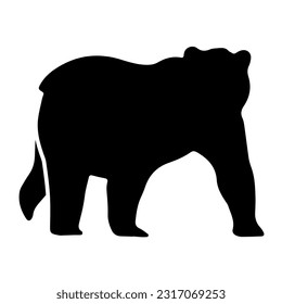 various bear silhouettes on a white background svg