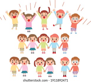 Various Behaviors Elementary School Students Stock Vector (Royalty Free ...