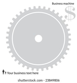 Various big cogwheels. Abstract business design