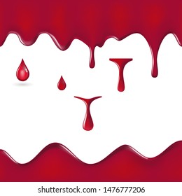 various blood or paint splatters set