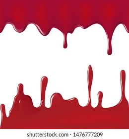 various blood or paint splatters set