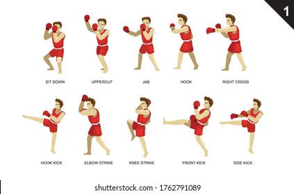 11,374 Kickboxing Stock Vectors, Images & Vector Art 