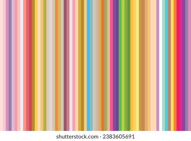 verschiedene helle Farben in vertikalen Streifen, verschiedene Farben und Farben.