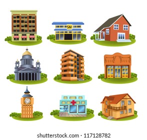 various buildings