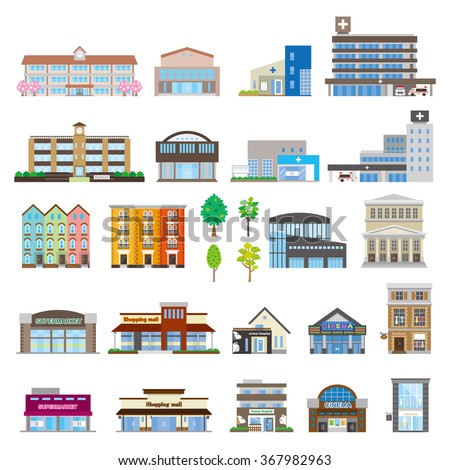 Various buildings