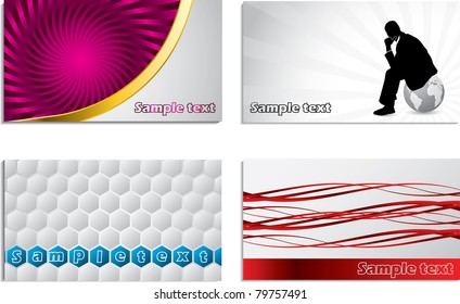 Various business car design set