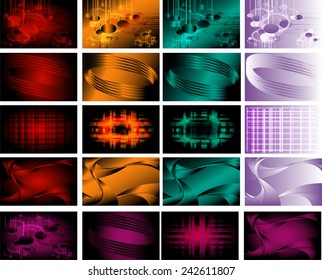 Various Business Card set 