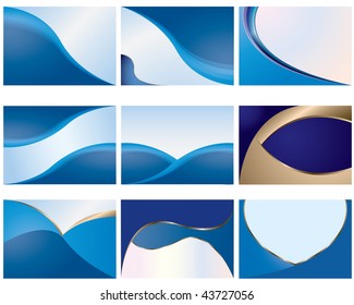 Various Business Card templates. Vector.