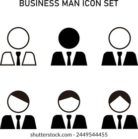 Various business man icon set