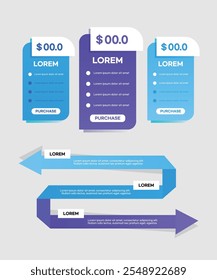 Various business web element infographics