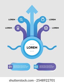 Various business web element infographics