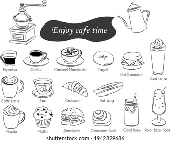 Various Cafeteria icon simple line 