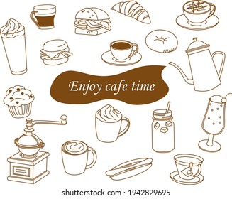 Various Cafeteria icon simple line 