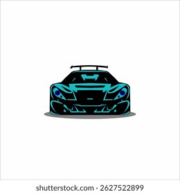Various Car silhouette illustration, Sport modern car, black color silhouette Pro Vector