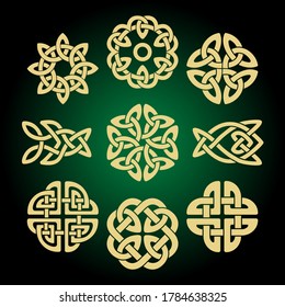 Set Logo Symbols Celtic Knots Style Stock Vector (Royalty Free) 408366958