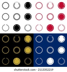 Various Chains and Grains Circle Badges