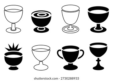 Varios cálices y copas copa trofeo
