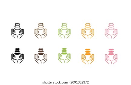 Various Chiropractic Image Icon,vector Illustration,white Isolated