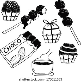 various chocolate