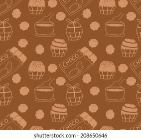 various chocolate doodle