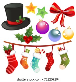 various christmas icon set