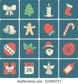 Various christmas vector signs