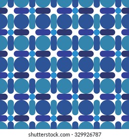 Various circles background. Seamless pattern. Vector.