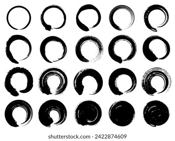 Varios círculos dibujados con tinta