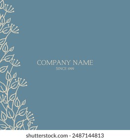 Plantilla en blanco de la disposición clásica del fondo floral en color vintage para las tarjetas, memo, invitación, marca corporativa, etc