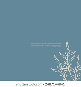 Various classic floral background layout blank template in vintage color for cards, memo, invitation, corporate branding, etc