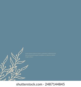 Plantilla en blanco de la disposición clásica del fondo floral en color vintage para las tarjetas, memo, invitación, marca corporativa, etc