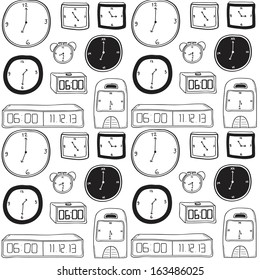 various clock doodle