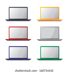 various color computer laptop