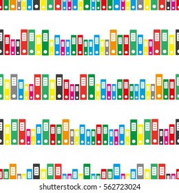 various color office folder seamless simple pattern eps10