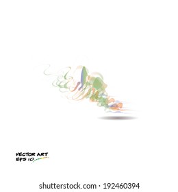Of various color watercolor blot