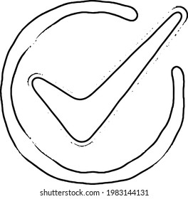 various colored check marks for questionnaires