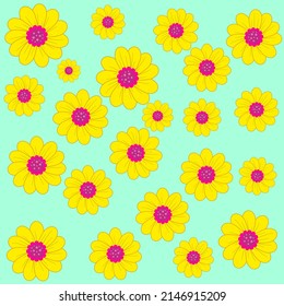 varias texturas florales coloridas Vector