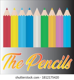 Various Colorful Pencil Logo Vector Stock Vector (Royalty Free ...