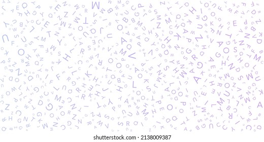 Various Colorful Random Letters Pattern - Texture, Background, Design Element in Editable Vector Format