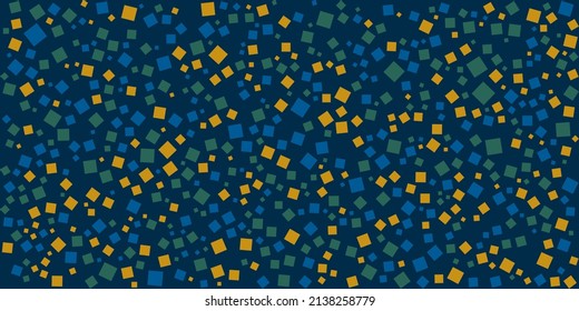 Various Colorful Randomly Placed, Sized and Oriented Squares Pattern - Texture, Background, Design Element in Editable Vector Format