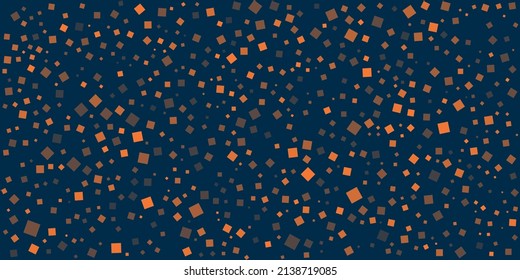 Various Colorful Randomly Placed, Sized and Oriented Squares Pattern - Texture, Background, Design Element in Editable Vector Format