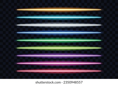 various colors led lights set on dark