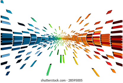 various colors and shapes pixel