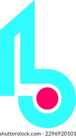 various colors and shapes of prefix or letter B logo models