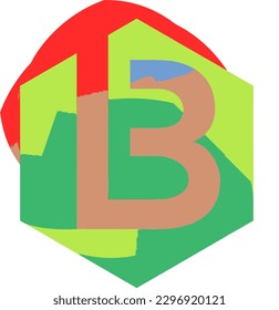 various colors and shapes of prefix or letter B logo models