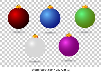 various colour christmas balls
