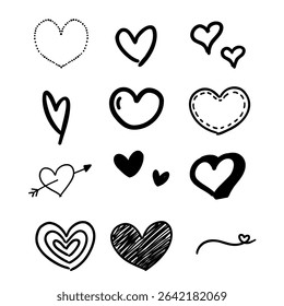 Various comic effect expression outline illustration